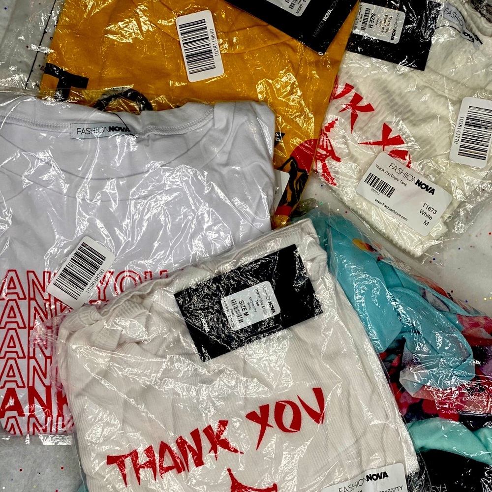 Fashion nova bundle 6 Pc mystery box size M NWT